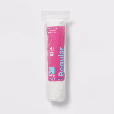 Basic Cotton Rounds Nail Polish and Makeup Remover Pads - 100ct - up&up™
