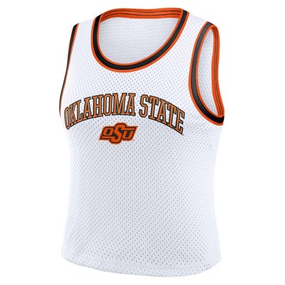 NCAA Oklahoma State Cowboys Women's White Cropped Jersey