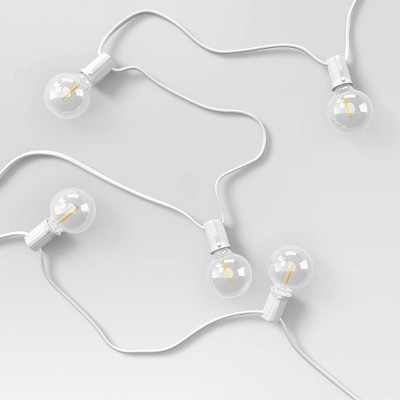 20ct LED Indoor Outdoor Globe String Lights Clear Bulbs - Room Essentials™