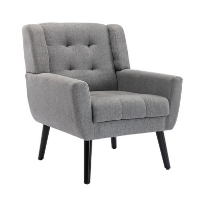NicBex Accent Chair Modern Soft Upholstered Armchair,Single Sofa Chair with Metal Legs for Bedroom,Living Room
