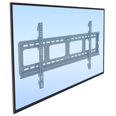 Mount-It! Low-Profile Large TV Mount | Flush TV Wall Mount | Ultra-Slim Fixed TV Mount for 42 - 70 Inches Screen TVs | 220 Lbs. Capacity | Black