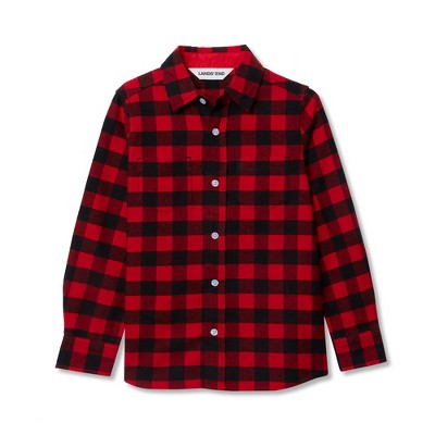 Lands' End Kids Long Sleeve Flannel Shirt