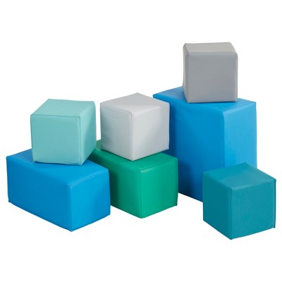 ECR4Kids SoftZone Big Foam Building Blocks, 7-Piece