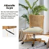 Erendira Swivel Height-adjustable Office Task Chair with Rattan Back|HULALA HOME - 4 of 4