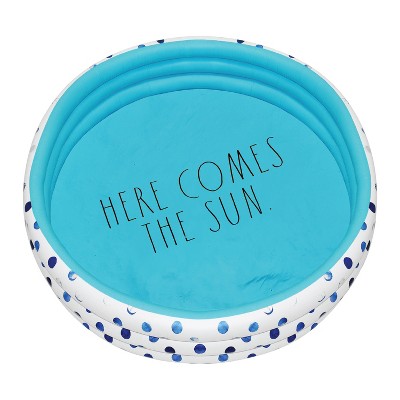 CocoNut Outdoor Rae Dunn 54" Mini/Kiddie Pool - Indigo Polka Dot Patterned