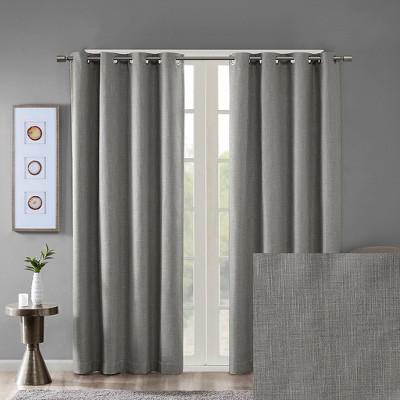 MAYEERTY Curtain Panel Only 1 Pc Panel Printed Heathered Blackout Grommet Top