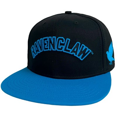 Harry Potter Ravenclaw Arc Flat Brim 6 Panel Structured Cap Black-Blue OS