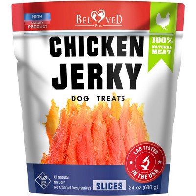 Beloved Pets All Natural Chicken Jerky Dog Treats Chews Grain Free High Protein Human Grade 1.5 LB - 1 Pack