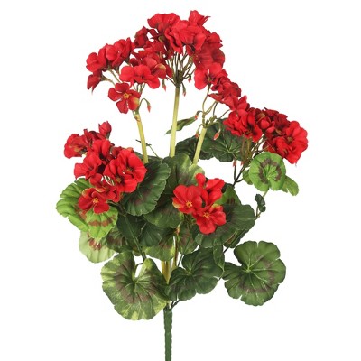 Vickerman 20" Artificial Geranium Bush, 4 per Pack