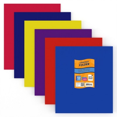 Assorted Paper Folders With Prongs (100 Packs)