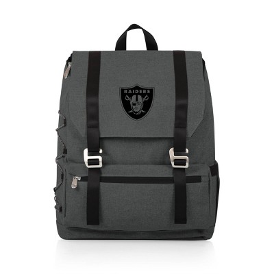 NFL Las Vegas Raiders On The Go Traverse Cooler Backpack - Heathered Gray