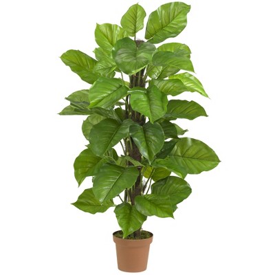 Nearly Natural 52-in Large Leaf Philodendron Artificial Plant (Real Touch)