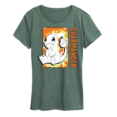 Women's - Pokémon - Tie Dye Charmander Short Sleeve Graphic T-Shirt