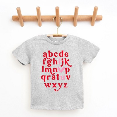 The Juniper Shop Vday Alphabet Youth Short Sleeve Tee
