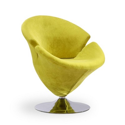 Tulip Velvet Swivel Accent Chair - Manhattan Comfort