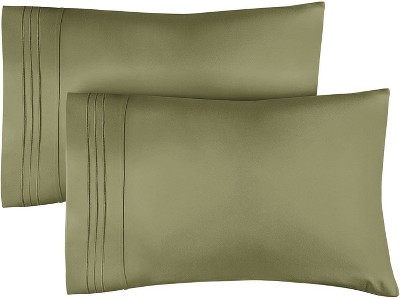 Ultra Soft Solid Pillowcases Set of 2 - Breathable & Comfortable Pillow Covers - CGK Linens