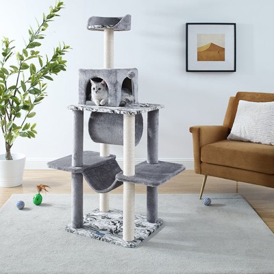 Sam's Pets Dazzle 59"  Cat Scratching Tree In Gray