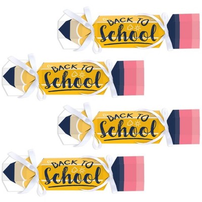 Big Dot of Happiness Back to School - No Snap First Day of School Classroom Party Table Favors - DIY Cracker Boxes - Set of 12