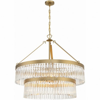 Crystorama Lighting Emory 9 - Light Chandelier in  Modern Gold