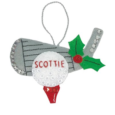 Golf Ornament Felt Ornament Kit from MerryStockings