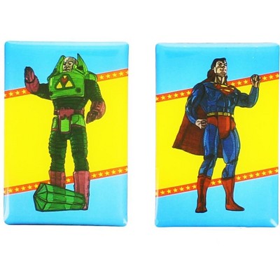 Nerd Block DC Comics Magnet Set: Superman and Lex Luthor