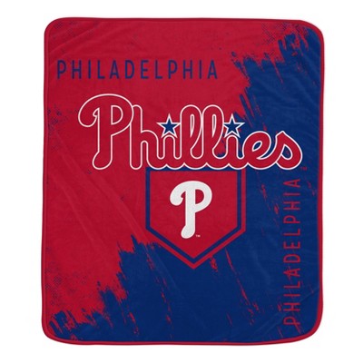 MLB Philadelphia Phillies Painted Plate Ultra Soft Blanket: Sports Team Logo Throw
