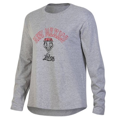NCAA New Mexico Lobos Women's Gray Long Sleeve T-Shirt