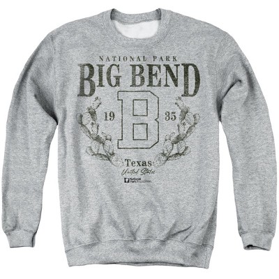 Men's Big Bend National Park Prickly Pear Wreath Crewneck Sweatshirt