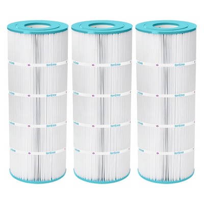 Hurricane Replacement Spa Filter Cartridge for  Unicel C-8412, PWWCT125, Filbur FC-1293, Waterway Clearwater II, Pro-Clean PCCF 125, White, 3 Pack