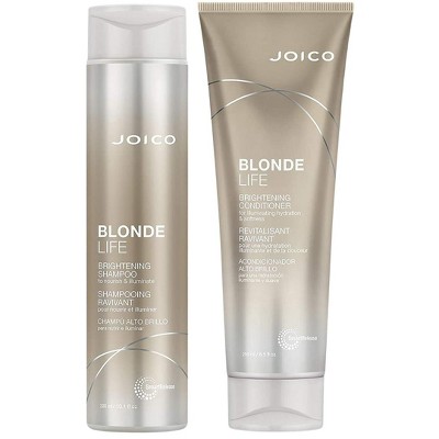 Joico Blonde Life Brightening Shampoo (10.1 oz) &  Blonde Life Brightening Conditioner (8.5 oz) | Blonde Hair | Add Softness & Smoothness DUO SET