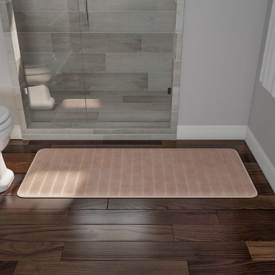 Lavish Home Oversized Bathroom Rug - Extra-Long Memory Foam Bath Mat with Nonslip Backing - Absorbent Runner for the Shower, Tub, or Sink
