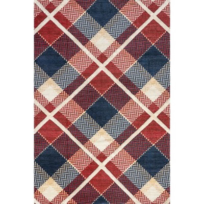 Nuloom Anastasia High-Low Plaid Indoor Area Rug