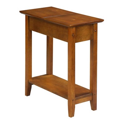 Breighton Home Harper End Table with Flip Top Storage and Lower Shelf