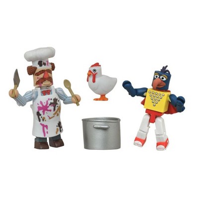 Diamond Comic Distributors, Inc. Muppets Minimates S1 2-Pack: Stunt Show Gonzo & Batter Damaged Swedish Chef