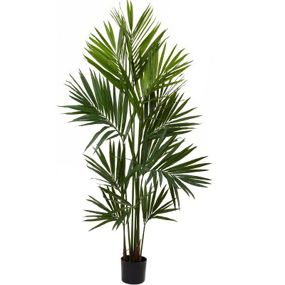 Nearly Natural 7-ft Kentia Palm Artificial Tree