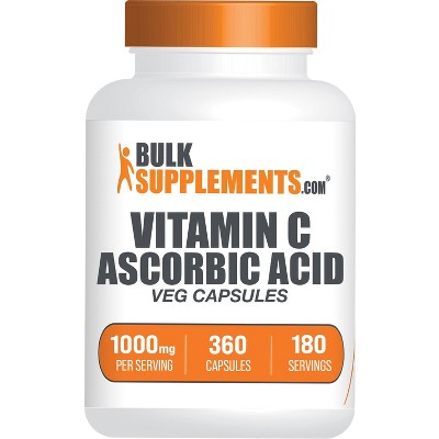 BulkSupplements Ascorbic Acid (Vitamin C) Capsules