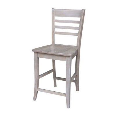 International Concepts 24" Counter Height Barstool Roma Solid Wood Espresso