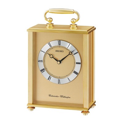Seiko 10" Tama Desk & Table Clock, Gold
