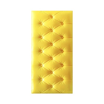 1Pack Anti Collision Wall Padding for Bedroom, Thickened Upholstered Headboard Panels, Self Adhesive 3D Foam Wall Panels