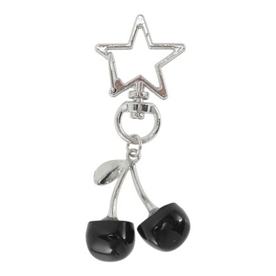 Unique Bargains Fashion Cherry Handbag Charms Keychains 1 Pc