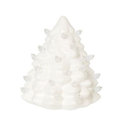 Gallerie II White Christmas Tree Plug In Night Light w/ Switch