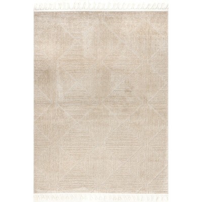 Nuloom Kerry Textured Geometric Tasseled Area Rug