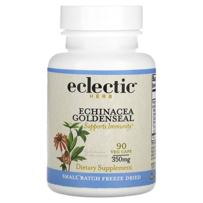 Eclectic Herb Echinacea Goldenseal, 350 mg, 90 Veg Caps