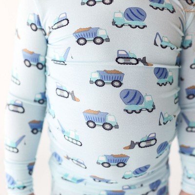 Toddler Construction Cars Classic Pajama Set - Posh Peanut
