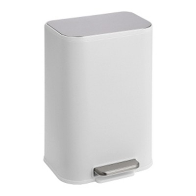 GustoWave  Trash Can with Lid, Stainless Steel Waste Bin with Removable Inner Bucket, Rectangular