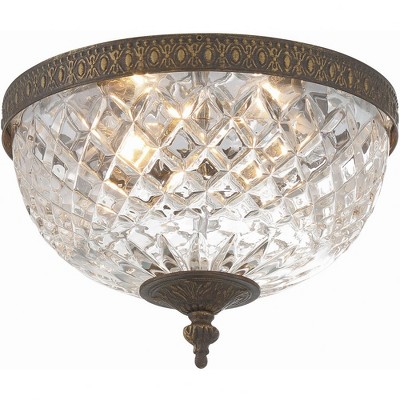 Crystorama Lighting Ceiling Mount 2 - Light Flush Mount in  English Bronze