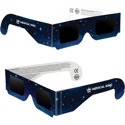 Solar Eclipse Glasses 2 pack - 2024 CE and ISO Certified 2024 Galaxy Design Safe Shades for Direct Sun Viewing - MedicalKingUsa