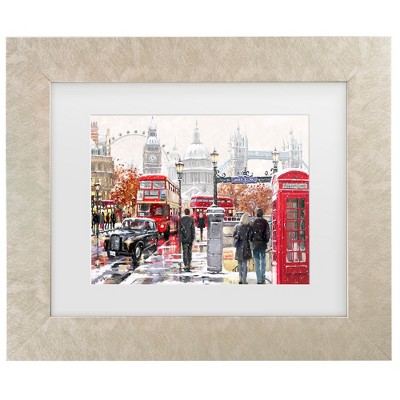 Trademark Fine Art - The Macneil Studio London Collagex2 Copy Matted Framed Art