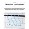 OBOKATA-Simple rubber S-shaped hook set of 4 - 2 of 4