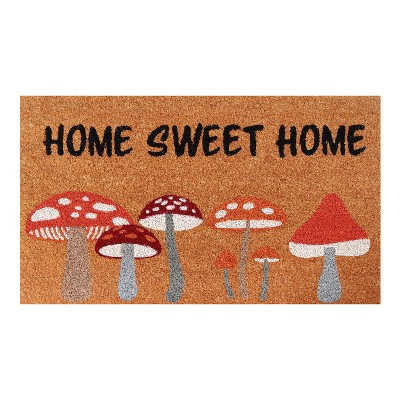 A1HC Natural Coir Doormat, 18" x 30", Heavy-Duty, Non-Slip PVC Backing Entrance Mat